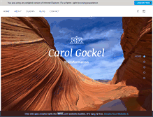 Tablet Screenshot of carolgockel.com
